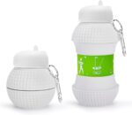 قمقمه آب سیلیکونی تاشو توپ سفید کد4558 - Image 4