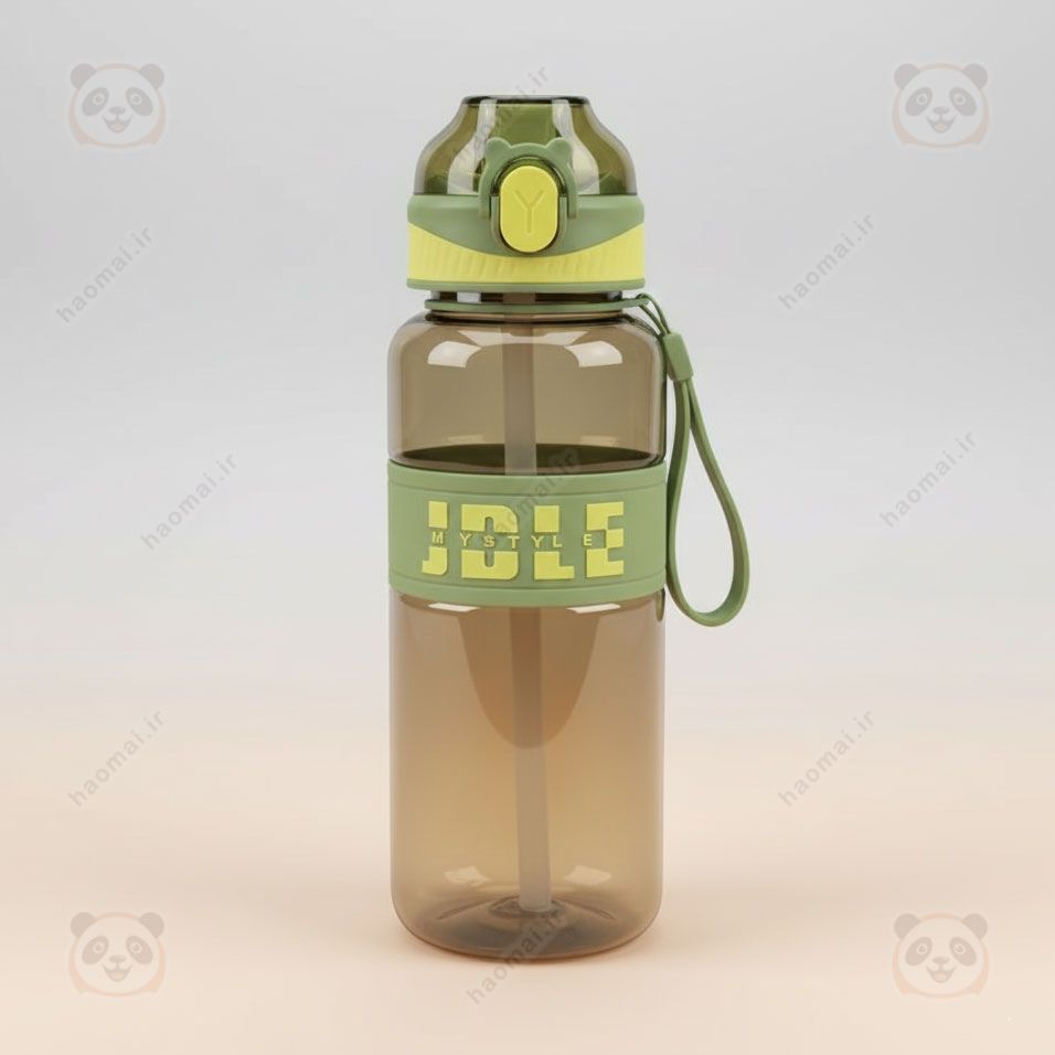 4683 (1) قمقمه آب مای استایل نی دار شفاف کد4683 - 1