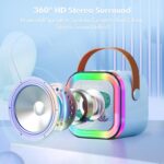 اسپیکر کارائوکه بلوتوثی با دو میکرفون وایرلس - Image 4