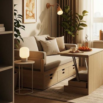 ۱۰ نکته طلایی برای زندگی بهتر در آپارتمان‌های کوچک