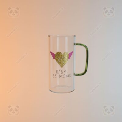 ماگ پیرکس دسته رنگی فانتزی